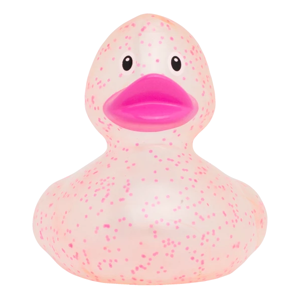 Pink Confetti Rubber Duck