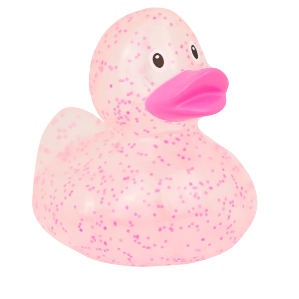 Pink Confetti Rubber Duck