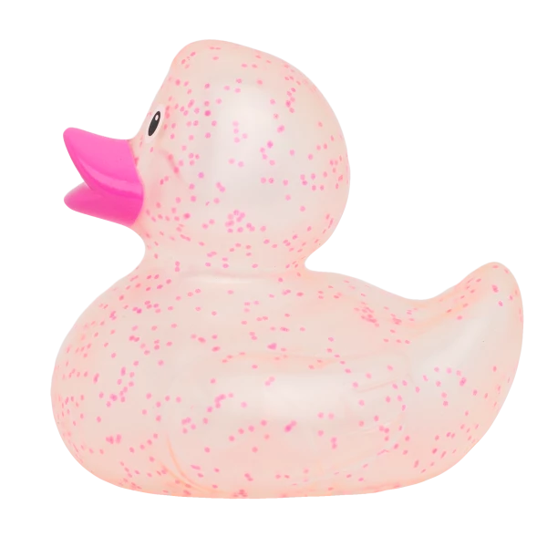 Pink Confetti Rubber Duck