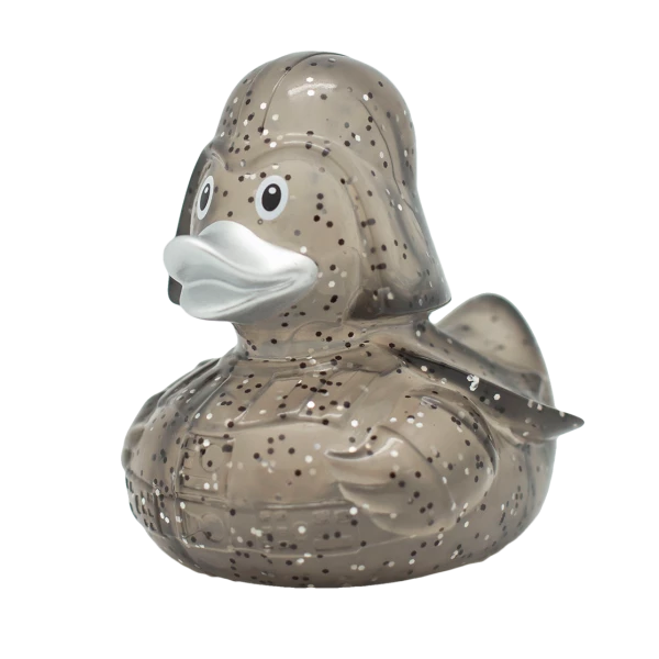 Glitter Black Star Rubber Duck