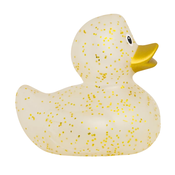 Gold Glitter Rubber Duck