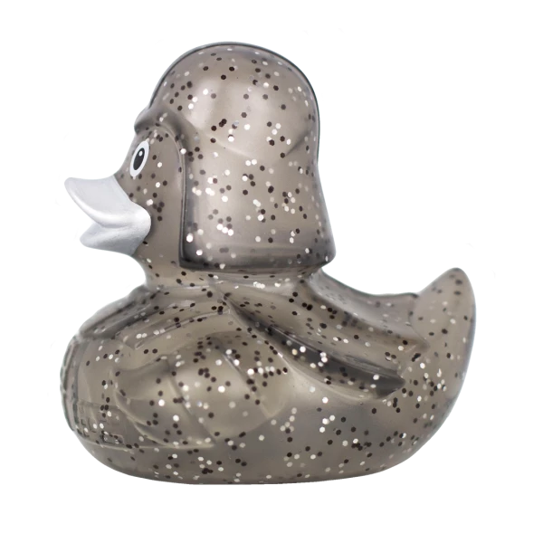 Glitter Black Star Rubber Duck