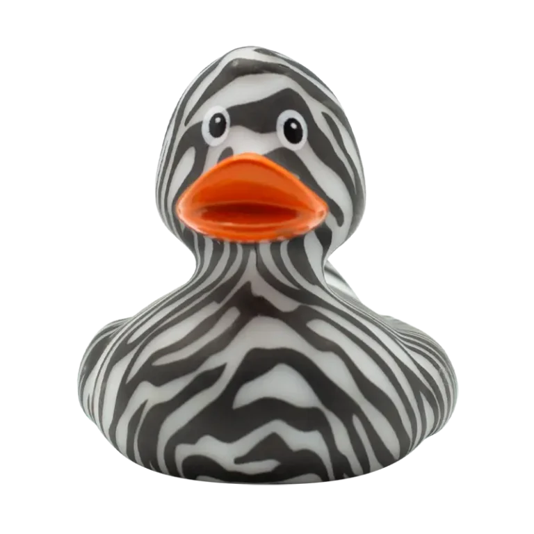 Zebra Rubber Duck