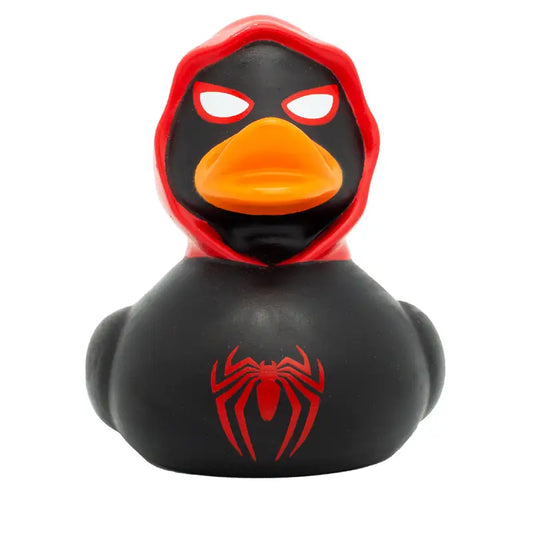 Black Spidy Red Hood Rubber Duck