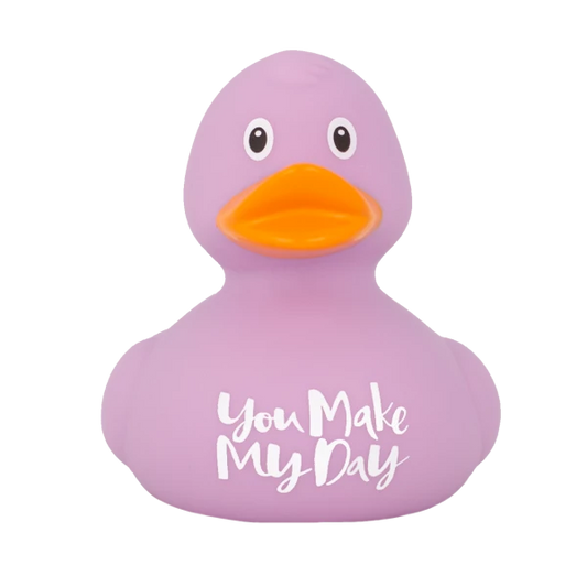You Make My Day Purple Rubber Duck