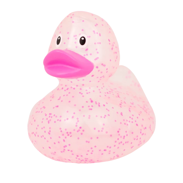 Pink Confetti Rubber Duck