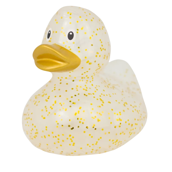 Gold Glitter Rubber Duck