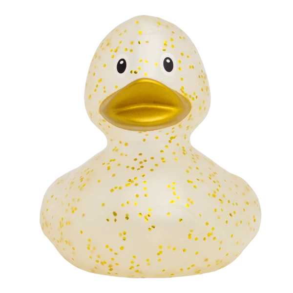 Gold Glitter Rubber Duck