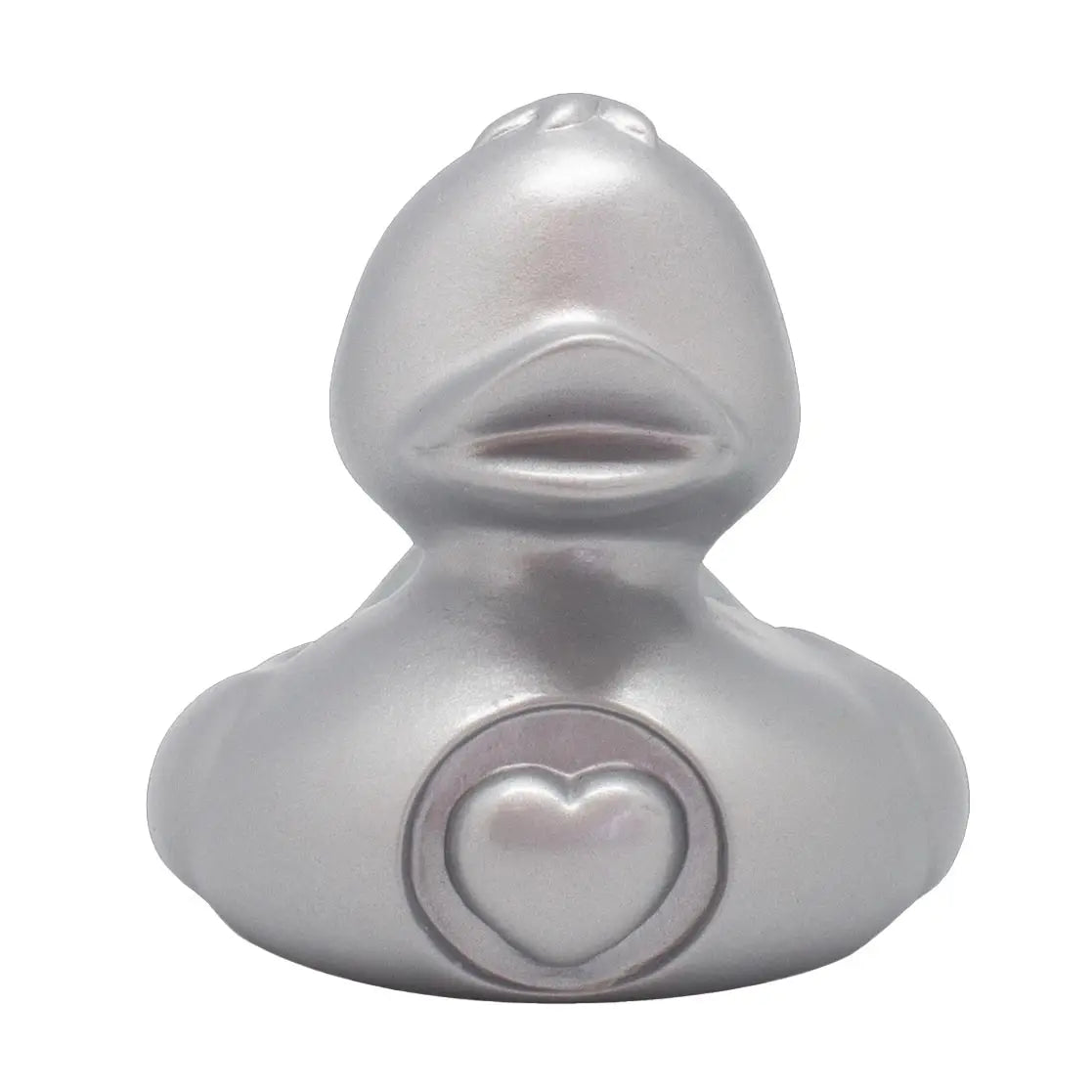 My Heart Silver Rubber Duck