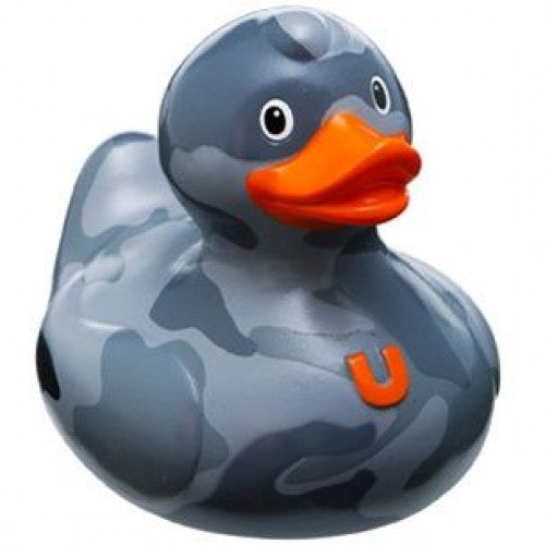Luxury Camo Grey Rubber Duck by Bud Duck