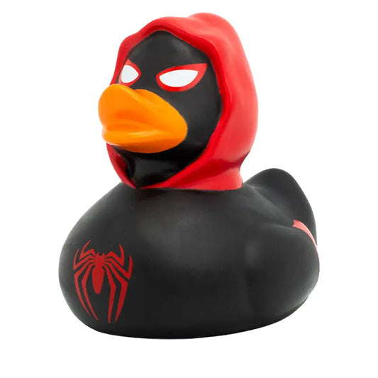 Black Spidy Red Hood Rubber Duck