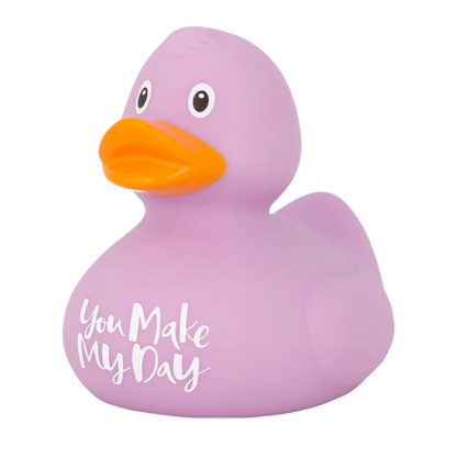 You Make My Day Purple Rubber Duck