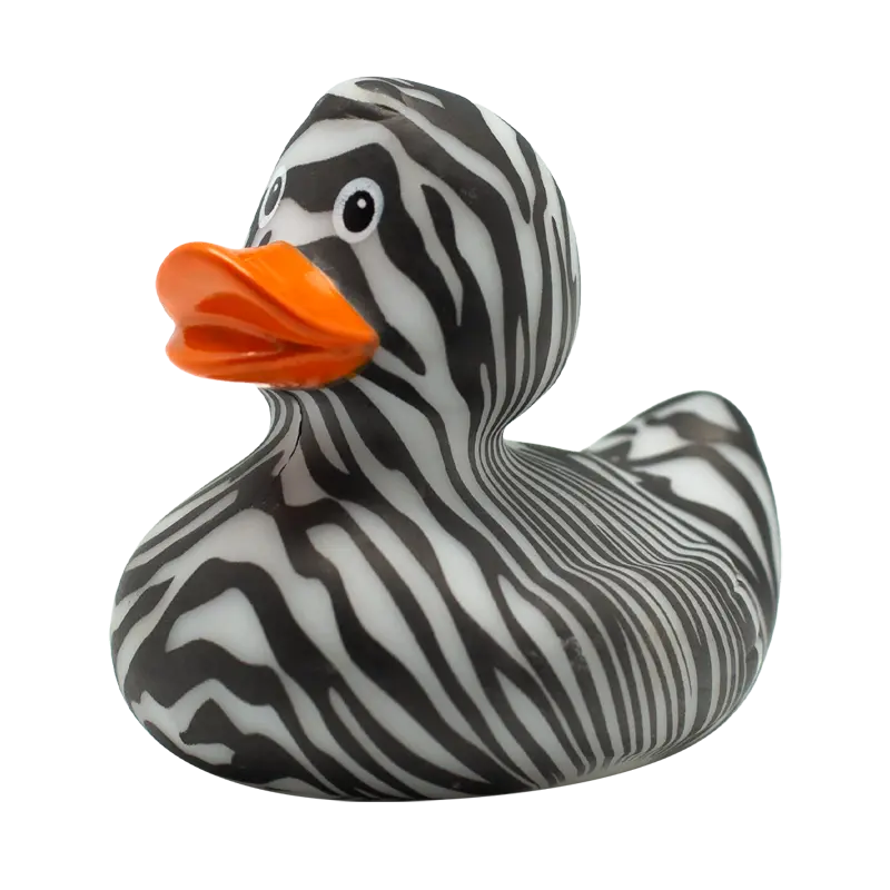 Zebra Rubber Duck